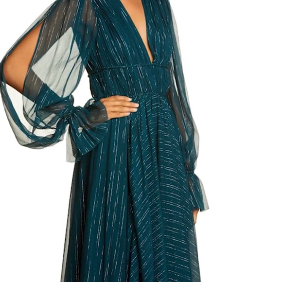 AMUR Metallic Stripe Long Sleeve Dress sz 4 NWT - Picture 8 of 17
